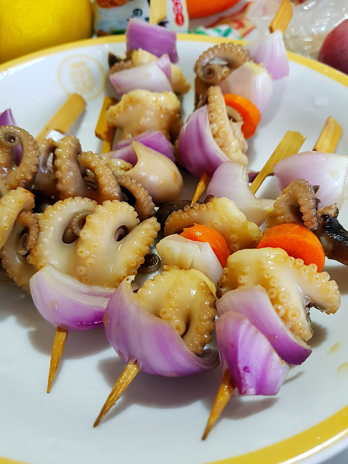 Jeannie62 Kitchen: AIR-FRY CHARRED BABY OCTOPUS