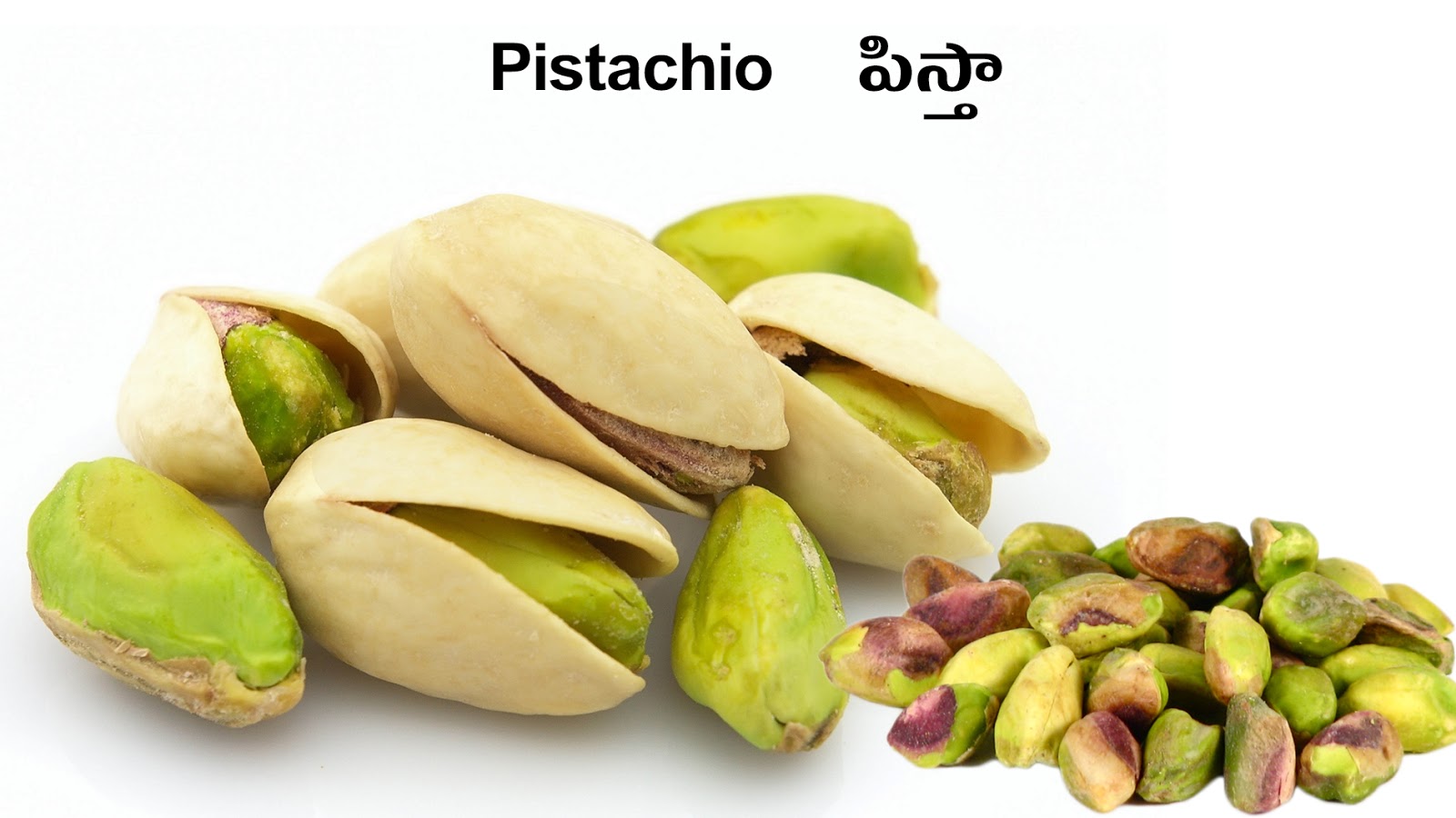 NUTS & DRY FRUITS Picture Dictionary English Telugu