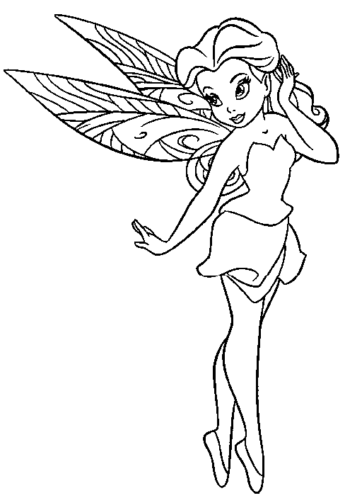 fairy and pixie coloring pages - photo #4