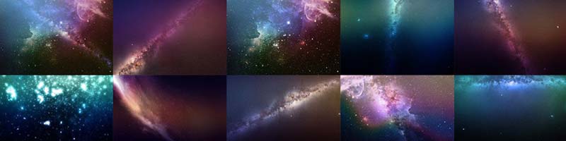 Night Sky Starry Overlays Pack