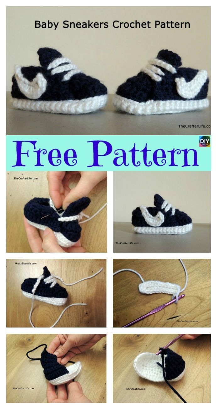 Crochet Baby Nike Shoes Free Pattern Ovie Media