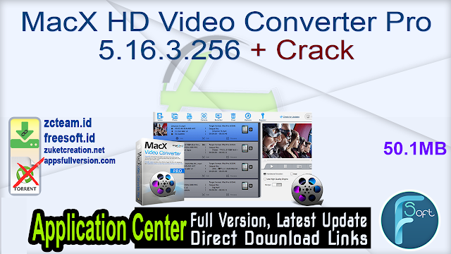 MacX HD Video Converter Pro 5.16.3.256 + Crack_ ZcTeam.id