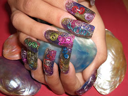 nail spiral acrylic designs solar nails long glossy polish most unique collect sheideas