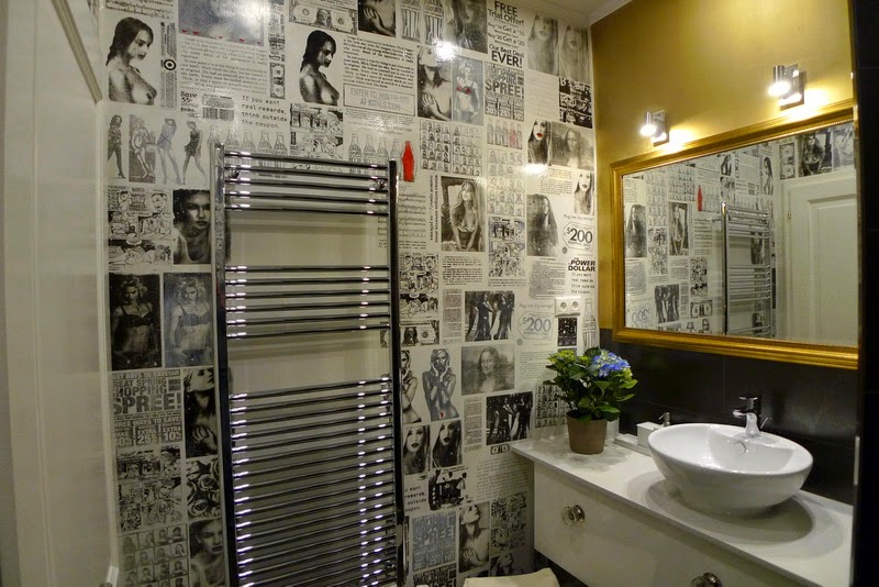 Baño con mural - Colores en Casa