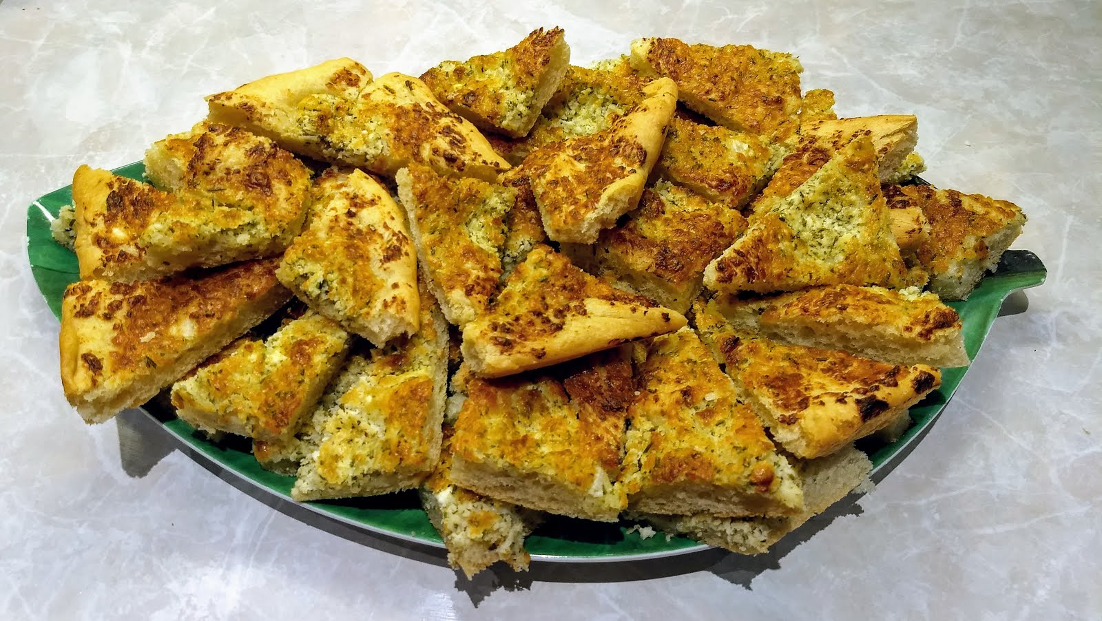 Carole Likes Round Food Lebanese Cheese Flatbread