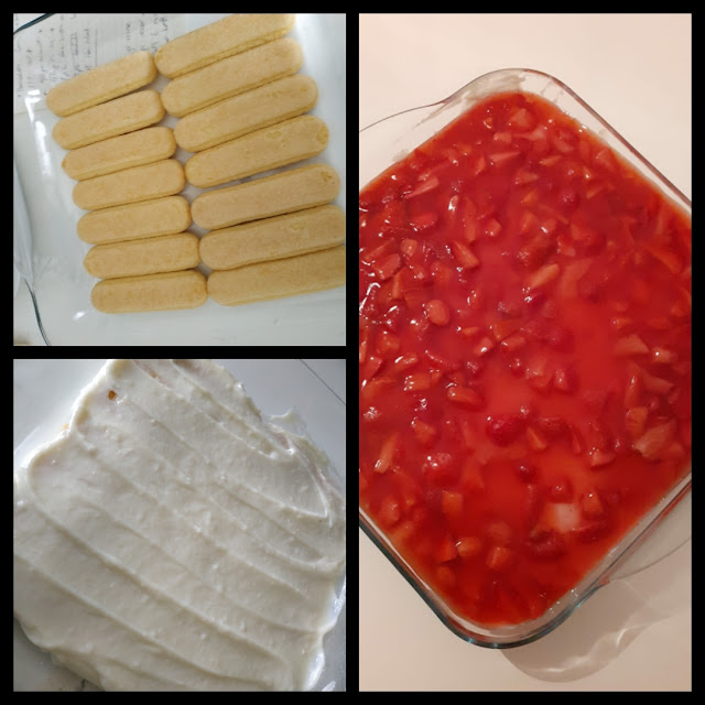 ÇİLEKLİ MUHALLEBİLİ PASTA Vanilins