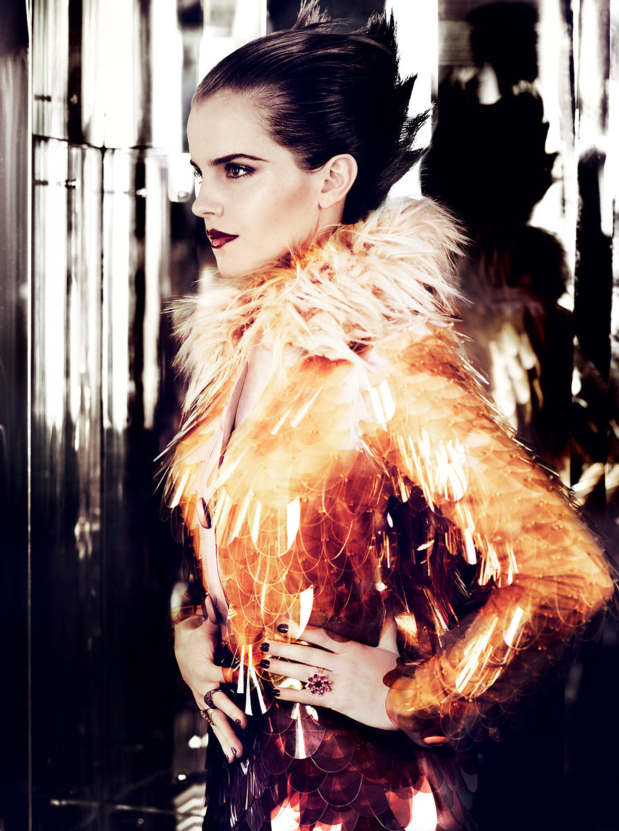 Ana On Heels Emma Watson For Vogue Usa