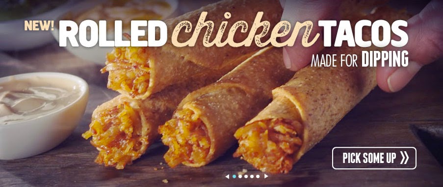 panda bytes: Rolled Chicken Tacos