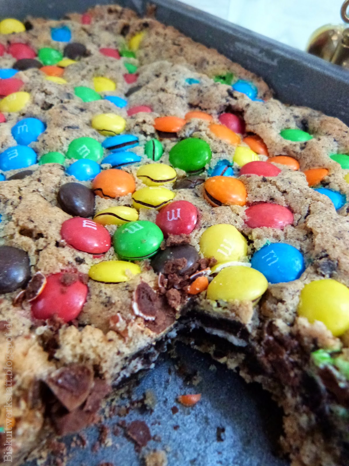 Himmlische M M Oreo Cookie Bars Biskuitwerkstatt