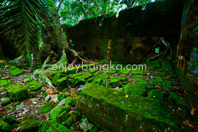 Spot Wisata Benteng Toboali di enjoy bangka