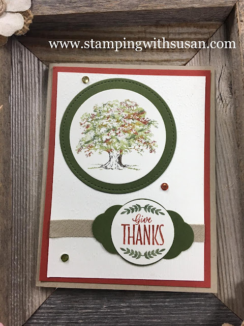 Stampin' Up!, www.stampingwithsusan.com, Lovely as a Tree, Thumping,