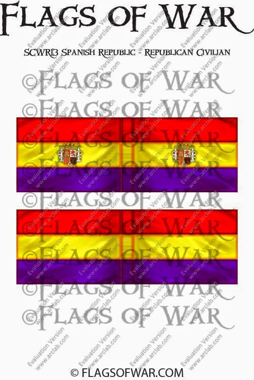 Flags of War New 28mm Spanish Civil War Flags
