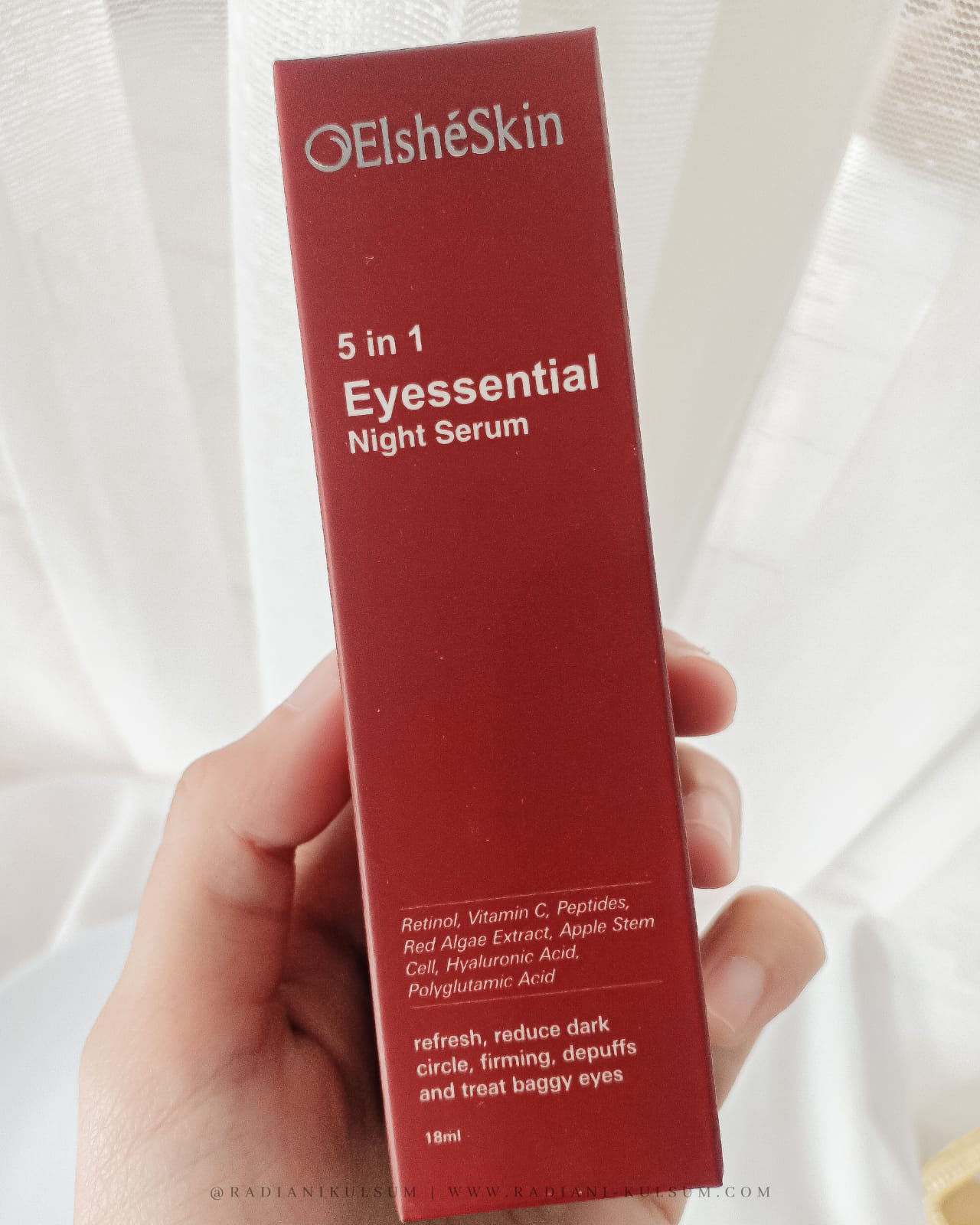 ElsheSkin 5 in 1 Eyessential Night Serum, Eye Serum yang Bantu Pudarkan