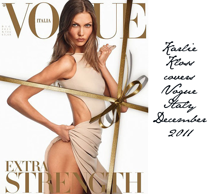I have serious butt envy This cover of Karlie Kloss for Vogue Italia 