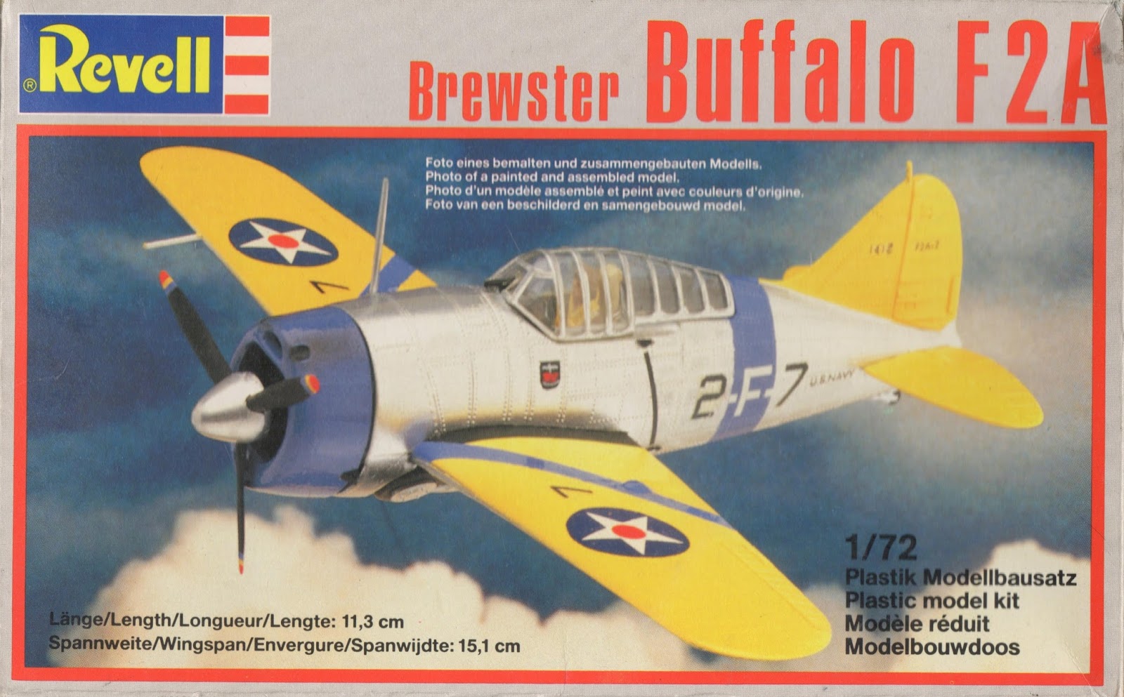 JN Model kits Review Revell 1/72 Brewster Buffalo F2A