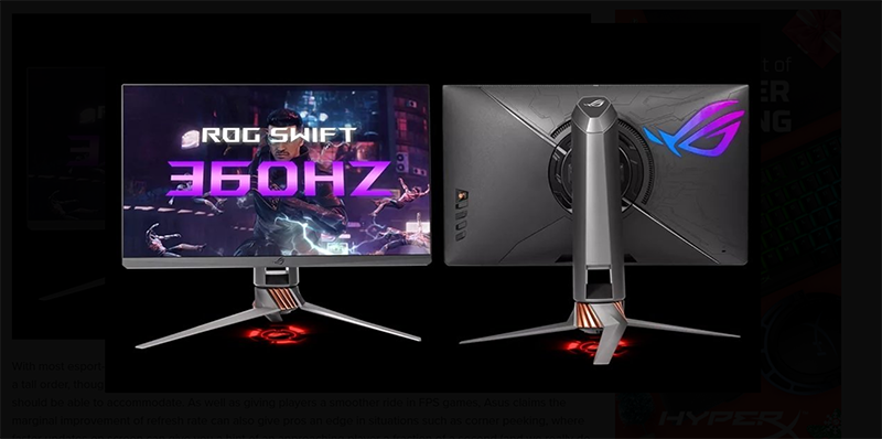 Asus 360Hz gaming monitor: designed for e-sports and competitive gaming -  The Verge