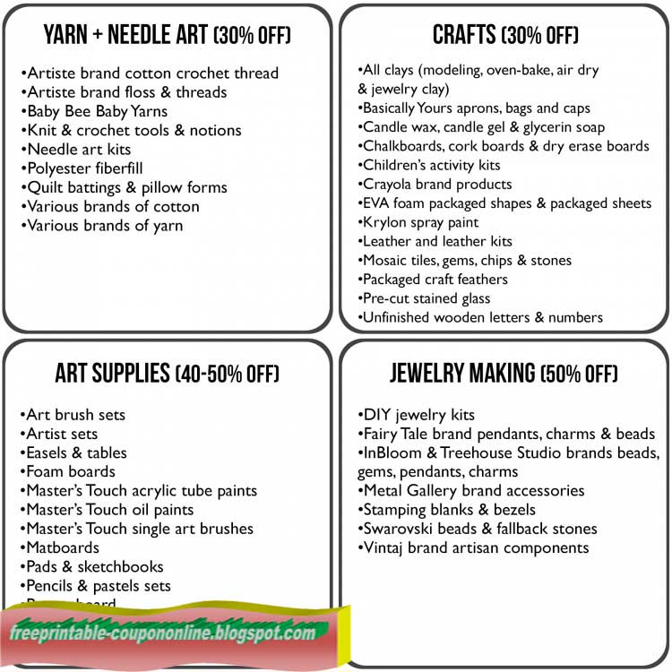 Printable Coupons 2022 Hobby Lobby Coupon