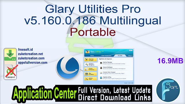 Glary Utilities Pro v5.160.0.186 Multilingual Portable