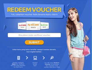 Belanja di elevenia gratis voucher 1 juta