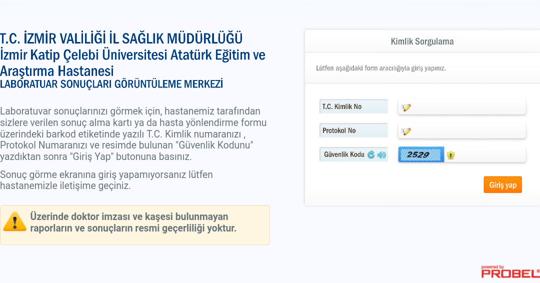gercek forum izmir katip celebi universitesi tahlil sonuclari