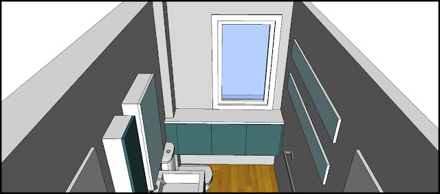 Los hogares que habitamos: Proyecto:"Baño Mª Carmen. Solución Azul