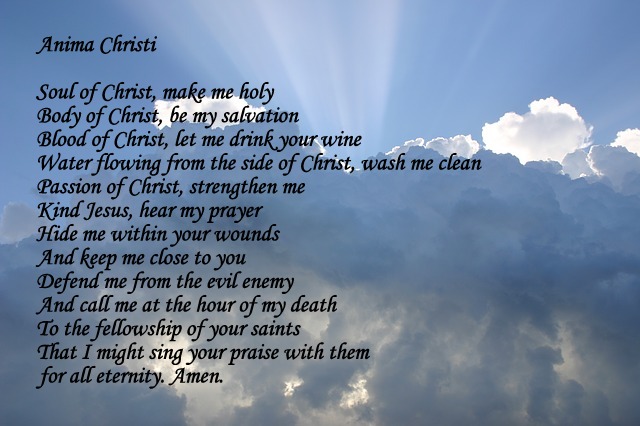 Catholic Prayers: Anima Christi