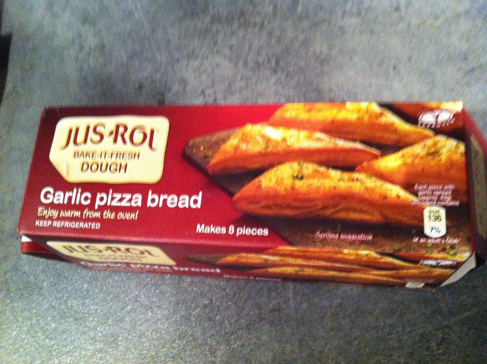 Product Watch JusRol Garlic Pizza Bread Bia Sasta