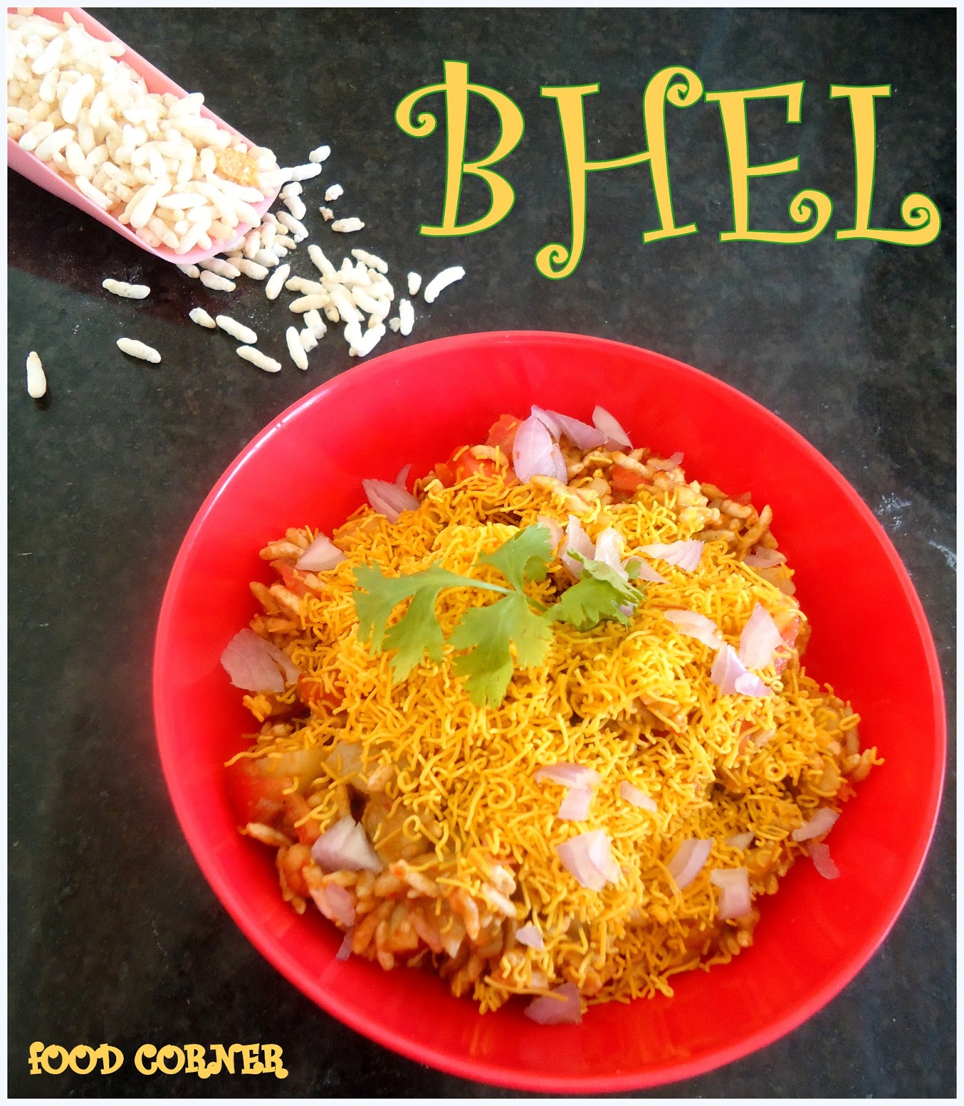 Bhel Recipe| Bombay Bhel Puri Recipe ~ Kiran's Food corner