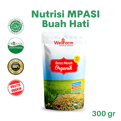 beras merah mpasi bayi