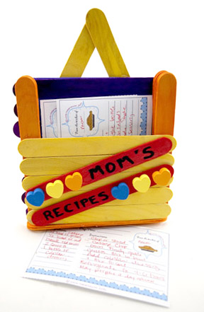 Preschool Crafts for Kids*: Mother's Day Recipe Pocket Holder Craft
