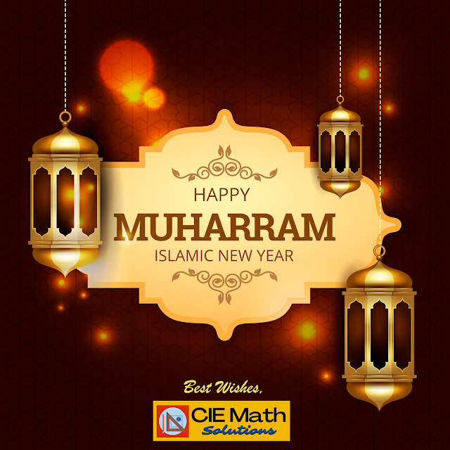 Islamic new year, greetings, CIE Math Solutions, warm regards, holiday, celebration, blessings, peace, joy