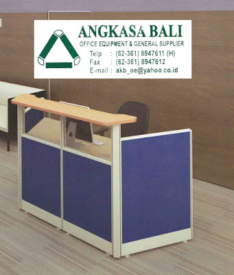 jual meja resepsionis di bali reception counter furniture