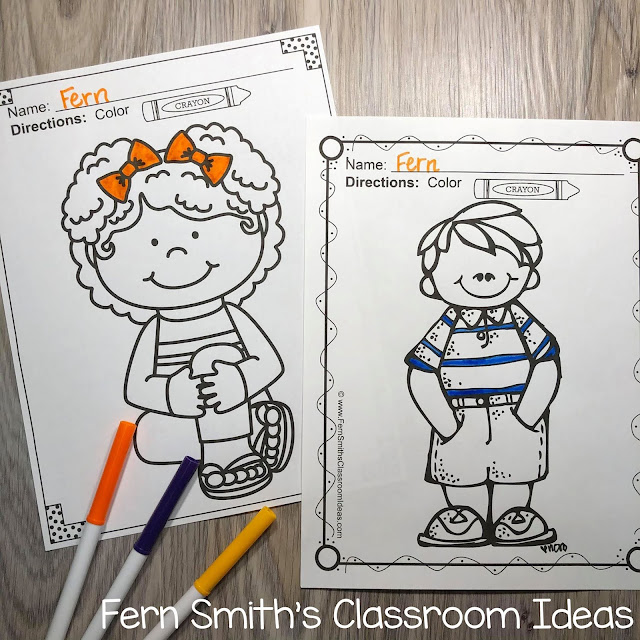 Click Here for These 75 Cute Back to School Students Coloring Pages