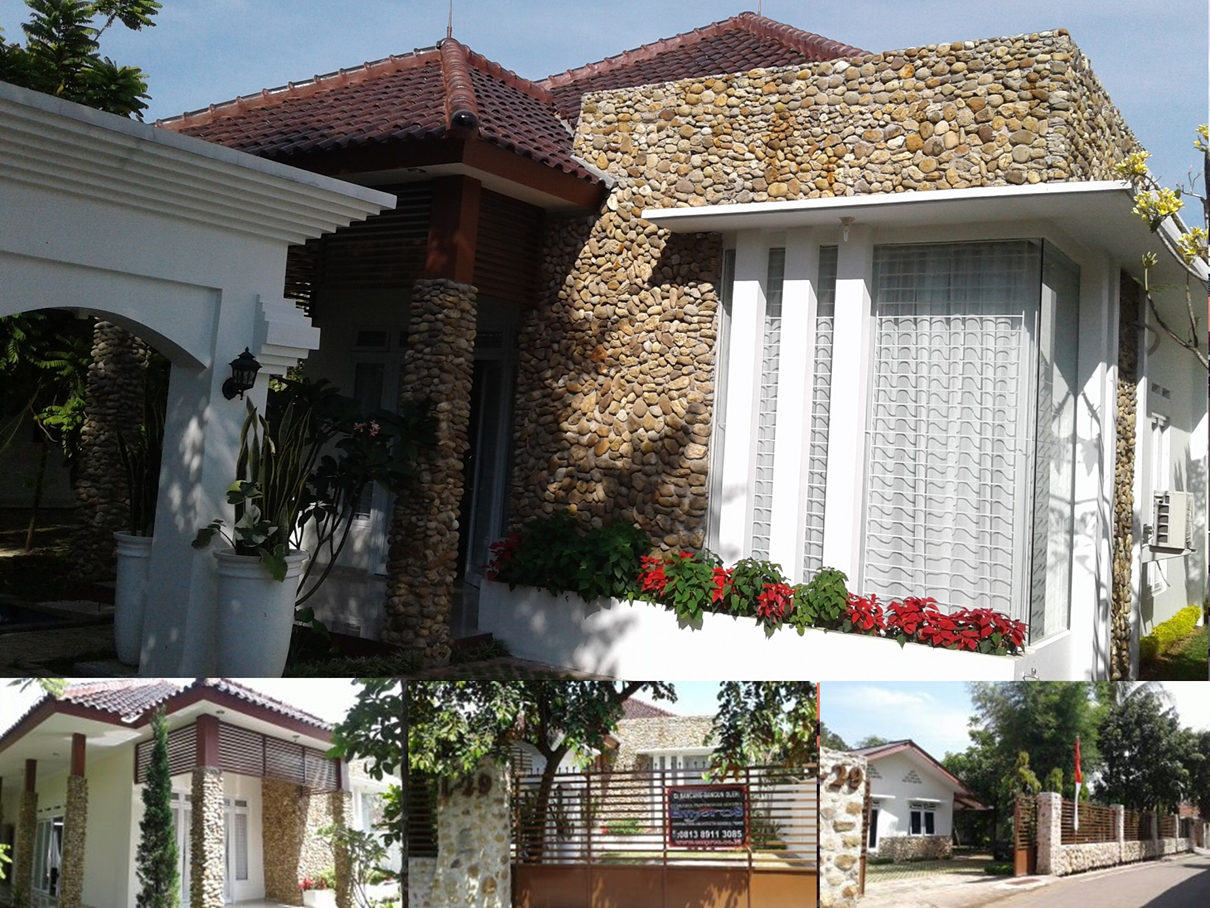 Hasil proyek Bangun Baru rumah 1 Lantai milik Ibu Lenny Stansie Syafei & Bpk Fadjar Rahardjo di Komplek Mina Bakti, Cikaret, Ciapus, Bogor, Tahun 2016