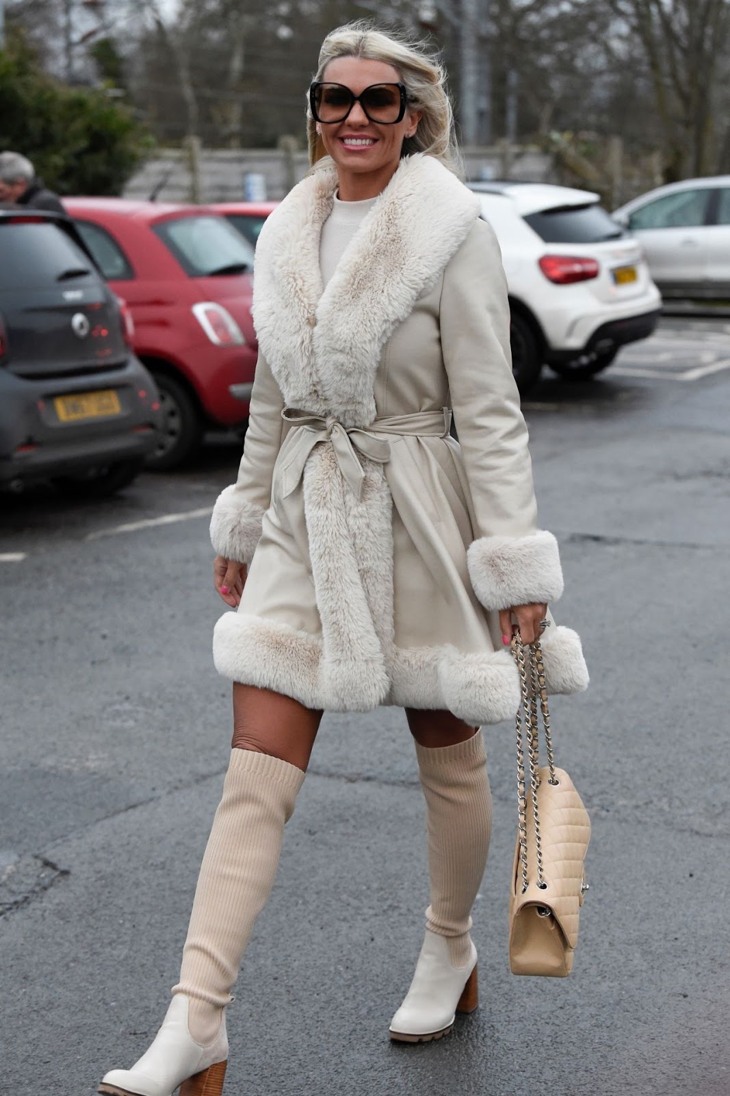 Christine McGuinness – Leaving an Alderley Edge Hair Salon in London 12