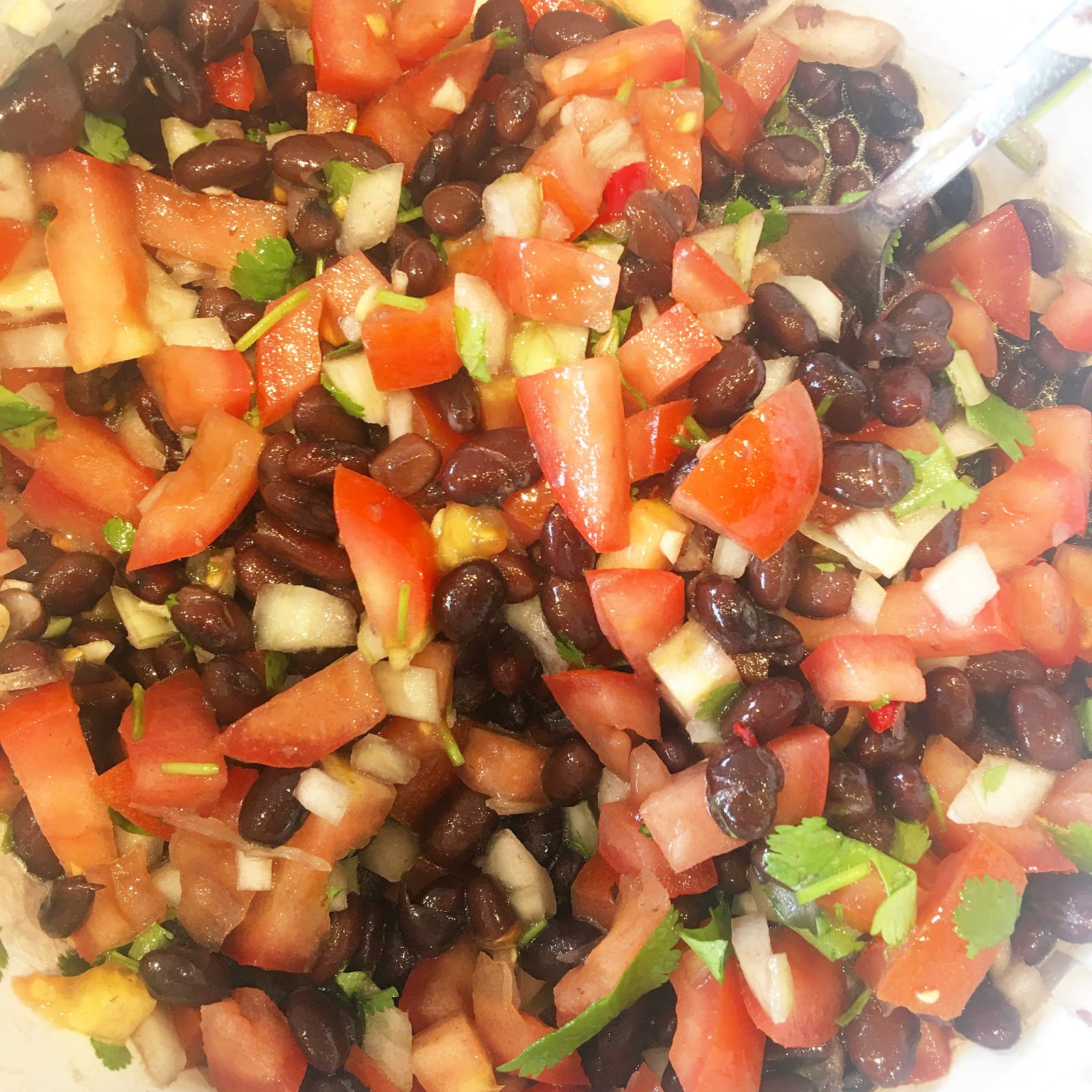 Leesa's Homemade Mexican Bean & Tomato Salad or Salsa