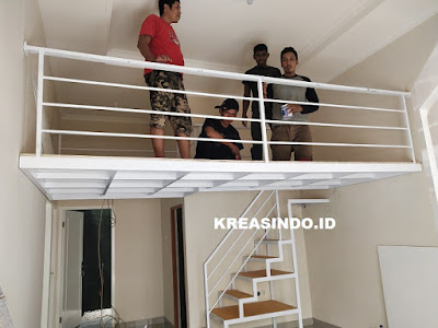 Penampakan Mezzanine Besi pemasangan di Rumah Bu Erisha Bojong Gede Bogor Penampakan Mezzanine Besi pemasangan di Rumah Bu Erisha Bojong Gede Bogor