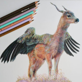 06-Deer-Vulture-Joshua-Dansby-Fantasy-Animal-Combination-Drawings-www-designstack-co