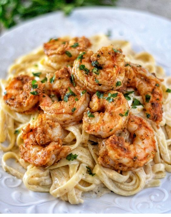 Cajun Shrimp Fettuccine Alfredo