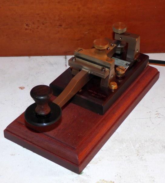 Nemos Phototgraphy Swedish Morse Key Torsion Bar Straight Key Refurb