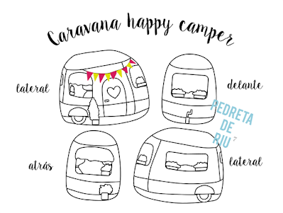 COMO PINTAR PIEDRAS CON CARAVANA HAPPY CAMPER PASO A PASO
