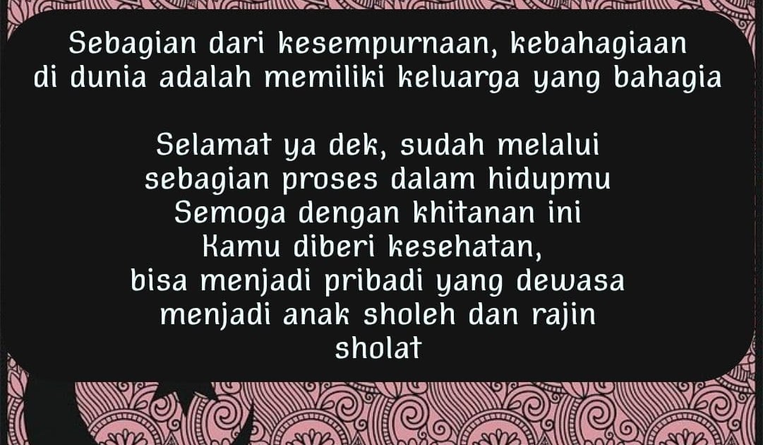 20 Ucapan Selamat Khitanan Disertai Kartu Ucapannya 20 Ucapan Selamat Khitanan Disertai Kartu Ucapannya