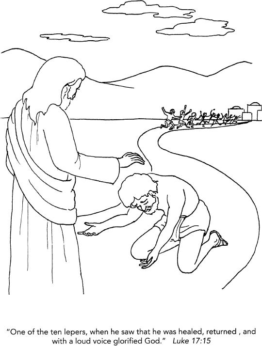 Ten Lepers Coloring Pages Preschool - Curr21200002im 