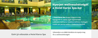 Termálfürdő Hotel Karos Spa Nyereményjáték