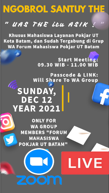 Daftar Seminar Zoom Forum Pokjar UT Batam