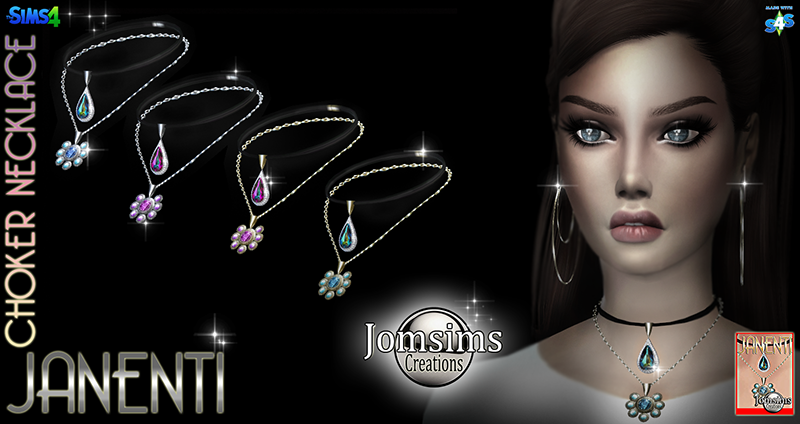 My Sims 4 Blog Dress And Necklace By Jomsims