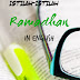 Istilah-istilah Ramadhan in English