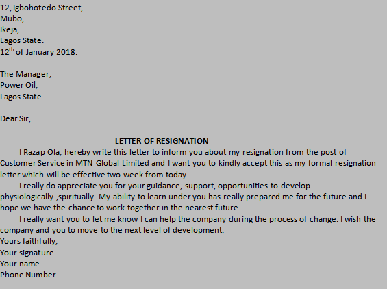 Guide on How to Write Resignation Letter | Sample of Letter of Resignation