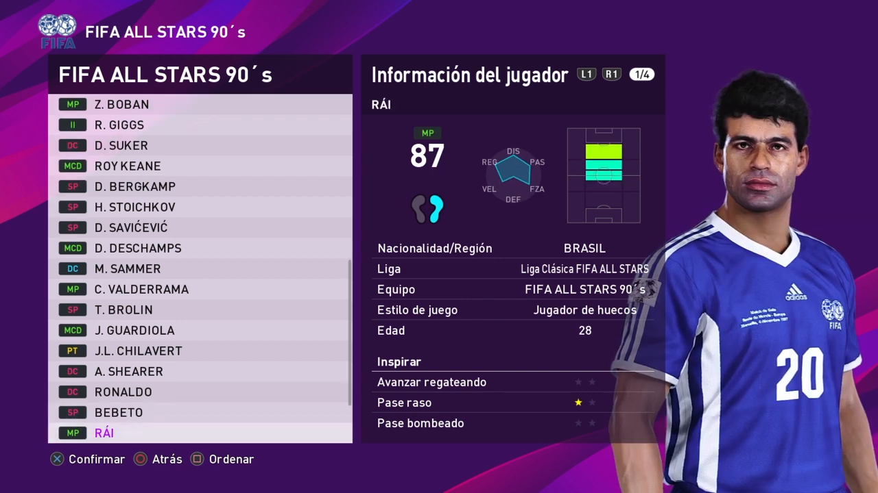 PES 2020 PS4 Classic Option FIFA All Stars by Ciervos Clasicos ~