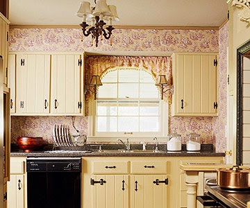 decora y disena: 24 Ideas de Papel Tapiz en la Cocina